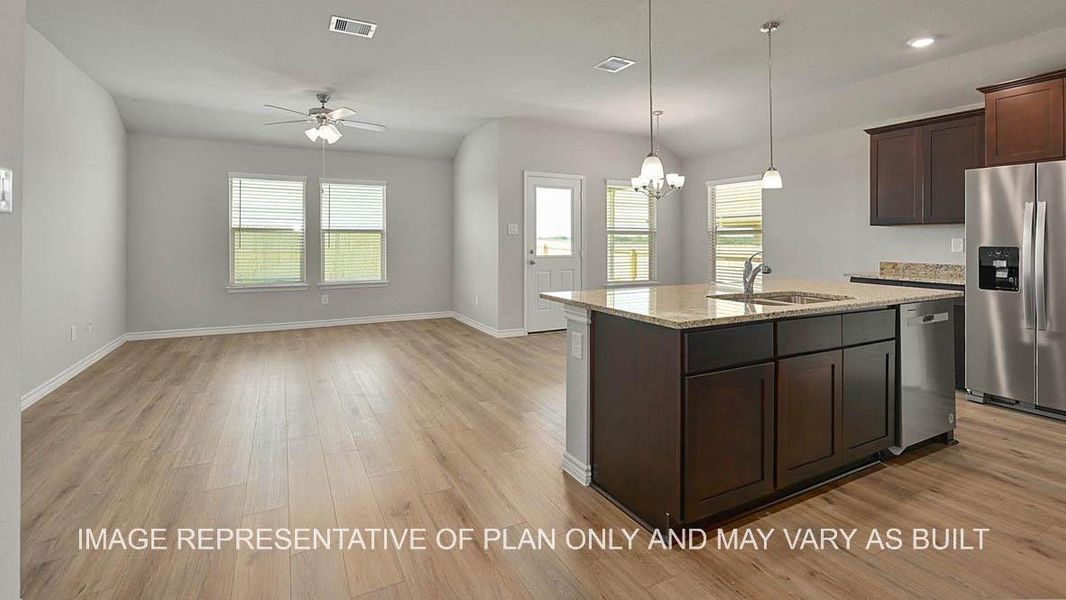Representative furnished interior of a home built from the Dakota by D.R. Horton in Pleasant Hill, Bryan (Image 10).