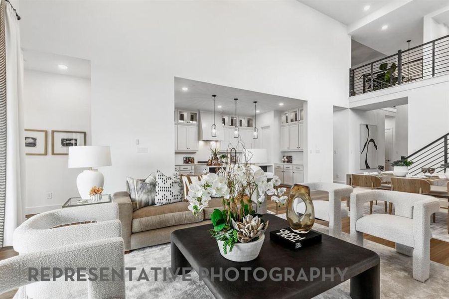 Furnished interior view inside a new home in Sandbrock Ranch, Aubrey (Image 5).