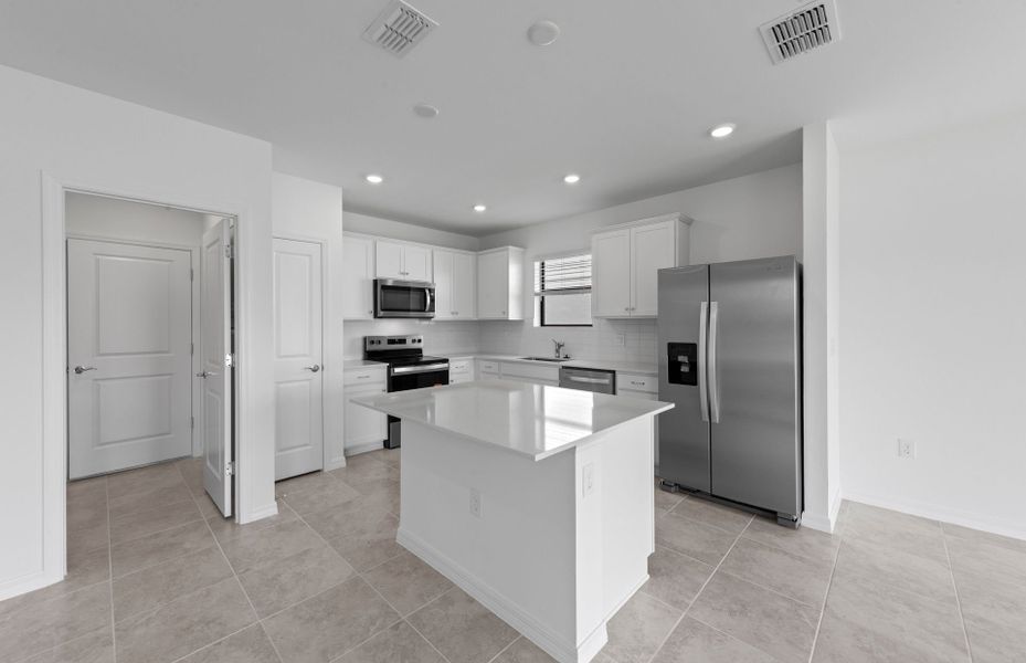 Chef-inspired kitchen with designer finishes Chef-inspired kitchen with designer finishes