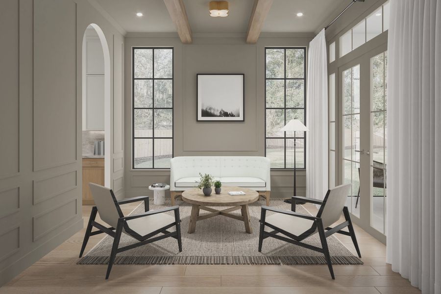 Representative furnished interior of a home built from the The Sienna by Homebound in The Villas at Lakeside, Flower Mound (Image 10). Representative furnished interior of a home built from the The Sienna by Homebound in The Villas at Lakeside, Flower Mound (Image 10).