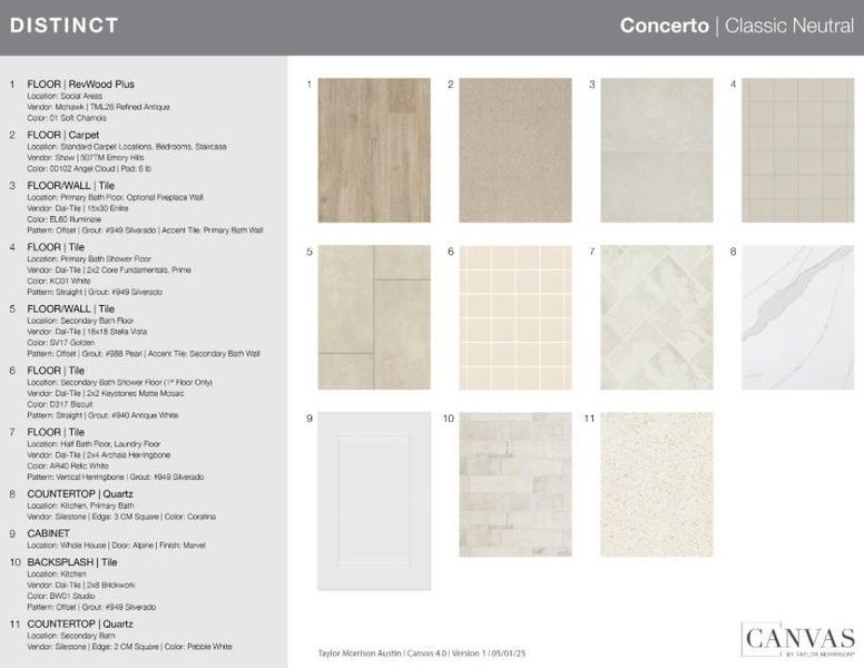 1524 Novara Trail design selections! This home is currently under construction and selections are subject to change.