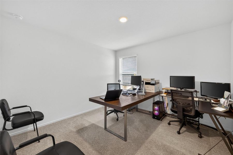 Beautifully appointed spaces ideal for guests, family, or a private home office.