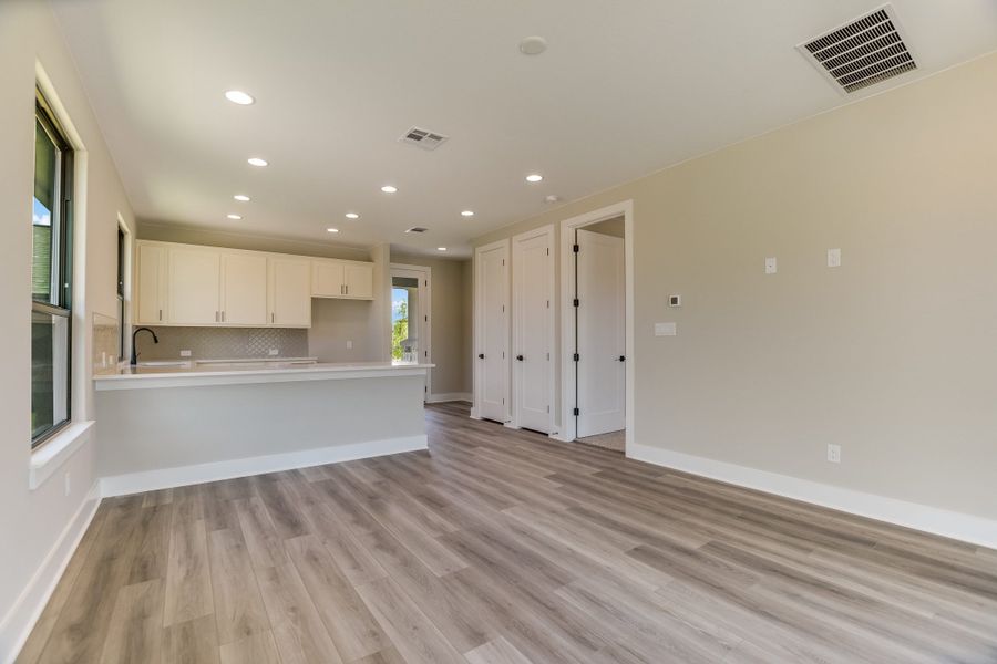 Representative unfurnished interior of a home built from the Casita by Giddens Homes in Burnet Hilltop Estates, Cedar Park (Image 72).