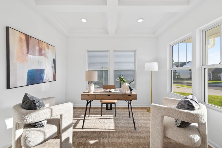 Furnished interior view inside a new home in Morrow Brook, Albemarle (Image 9). Furnished interior view inside a new home in Morrow Brook, Albemarle (Image 9).