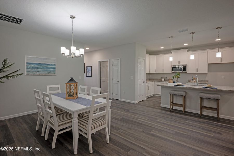 Furnished interior view inside a new home in , Jacksonville (Image 25).