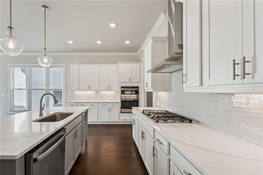 Furnished interior view inside a new home in Palisades Single Family, Cumming (Image 14).