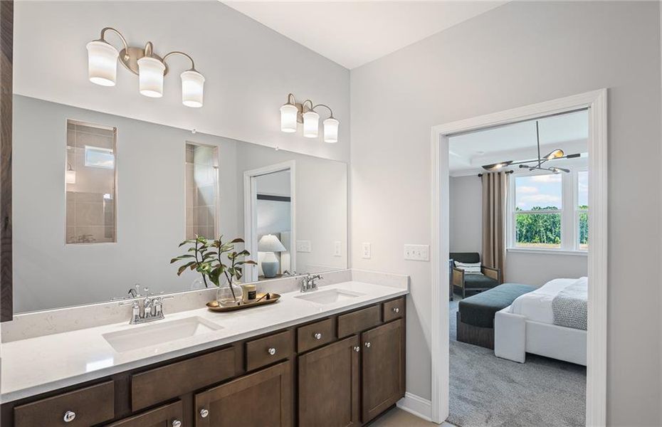 Furnished interior view inside a new home in Overland, Locust Grove (Image 25).