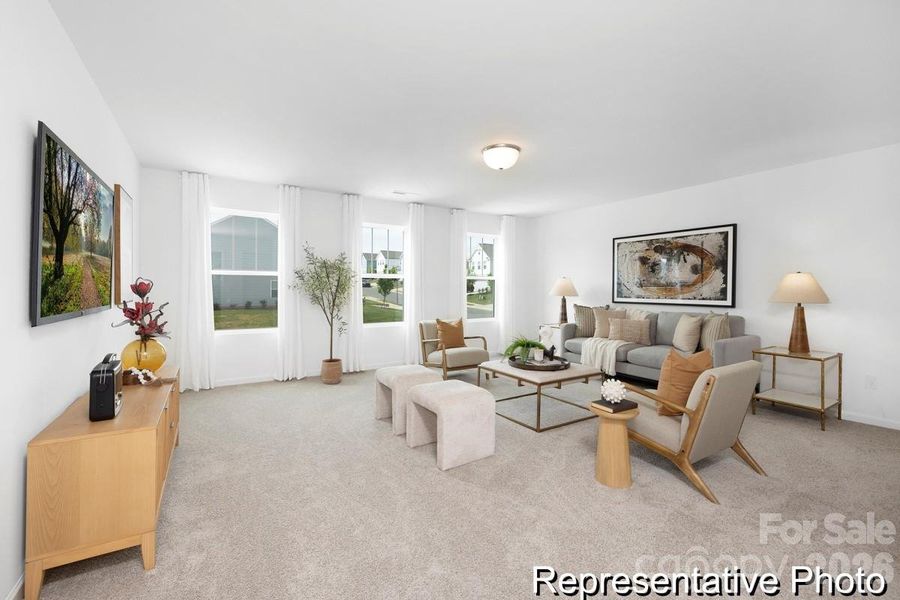 Furnished interior view inside a new home in , Statesville (Image 27).