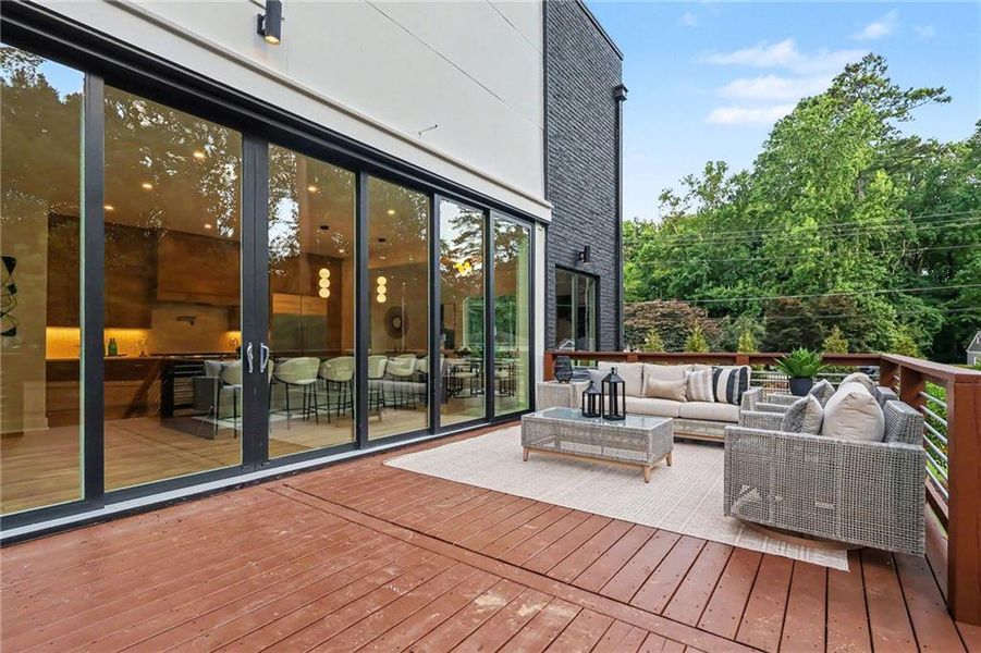 Exterior details and patio area of a home in , Atlanta (Image 4).