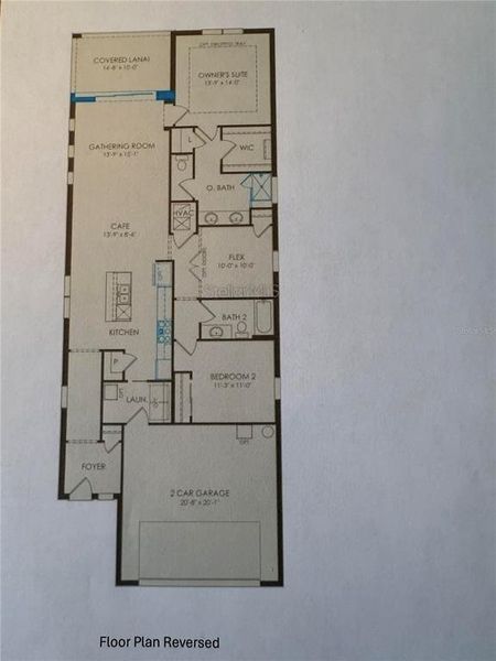 2D floor plan layout of this home in Del Webb Sunbridge, St. Cloud, FL (Image 3).