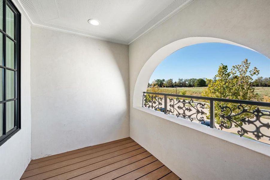 Upstairs balcony Upstairs balcony