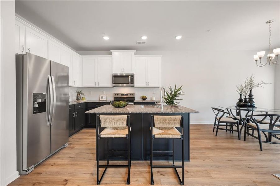Furnished interior view inside a new home in Walden Park – The Collection, Jonesboro (Image 8).