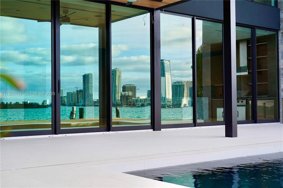 Exterior details and patio area of a home in , Miami (Image 18). Exterior details and patio area of a home in , Miami (Image 18).