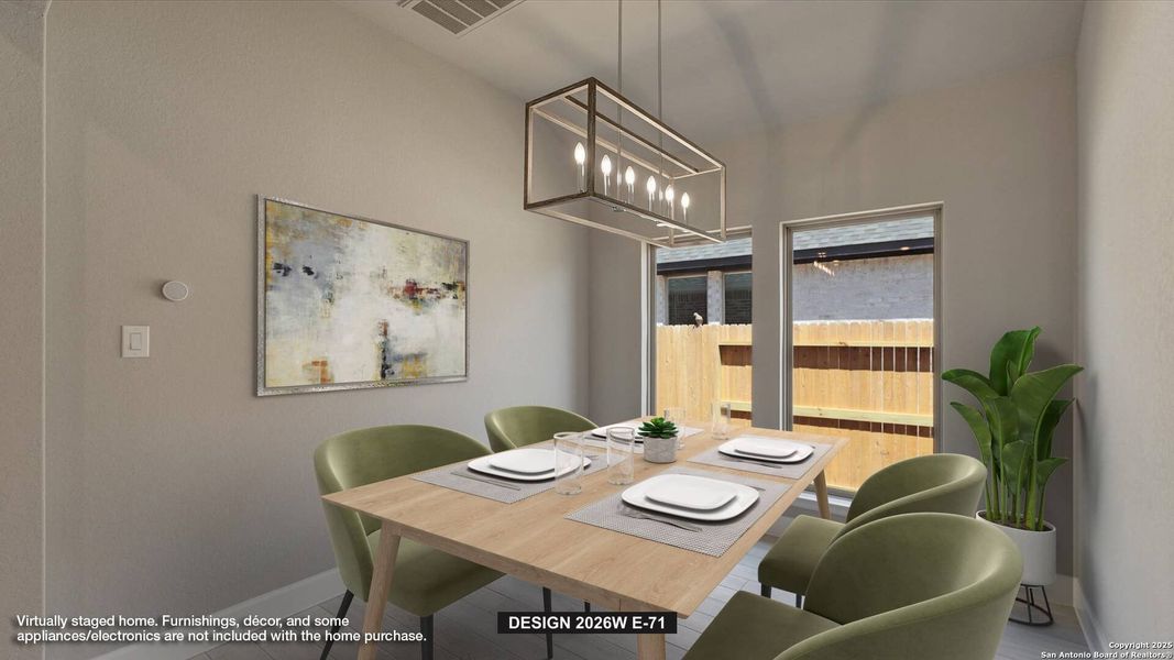 Furnished interior view inside a new home in Kallison Ranch 45', San Antonio (Image 4). Furnished interior view inside a new home in Kallison Ranch 45', San Antonio (Image 4).