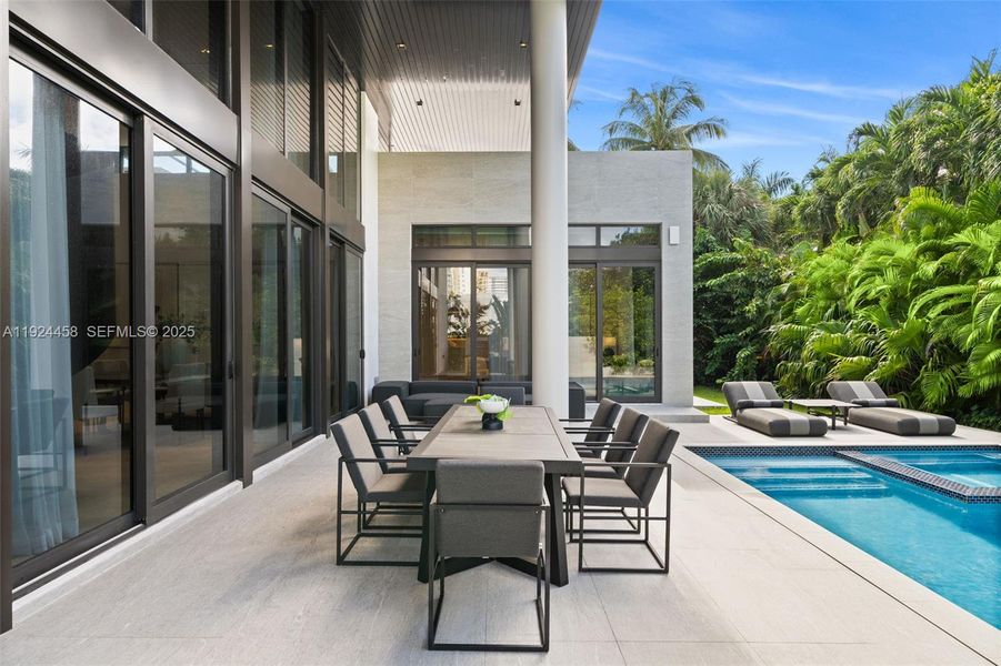 Exterior details and patio area of a home in , Golden Beach (Image 22).