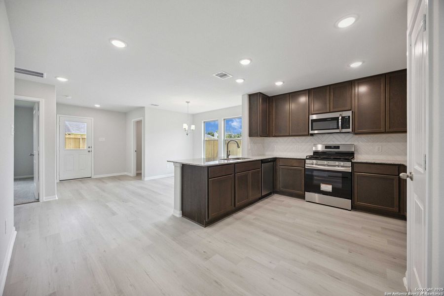 Furnished interior view inside a new home in , San Antonio (Image 4).