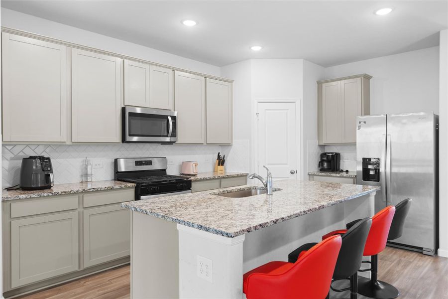 Furnished interior view inside a new home in Lakes at Black Oak, Magnolia (Image 16).