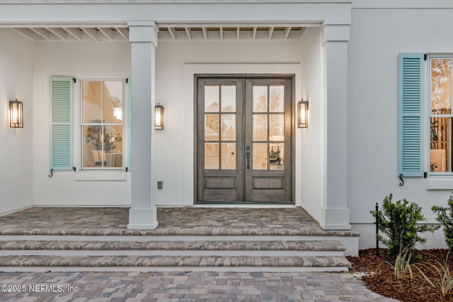 Exterior details and patio area of a home in River Landing at Nocatee (DF Luxury Homes), Ponte Vedra (Image 3). Exterior details and patio area of a home in River Landing at Nocatee (DF Luxury Homes), Ponte Vedra (Image 3).