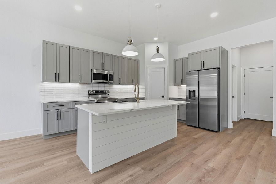 Furnished interior view inside a new home in , Wimberley (Image 8).