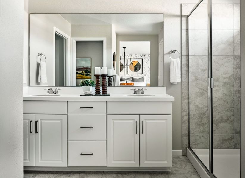 Representative furnished interior of a home built from the Granby by Taylor Morrison in Sterling Ranch Ascent Village, Littleton (Image 7).