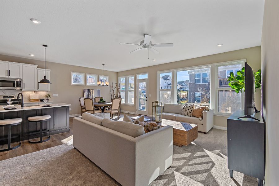 Representative furnished interior of a home built from the Edenton by Fischer Homes in Easton Park, Dallas (Image 10).