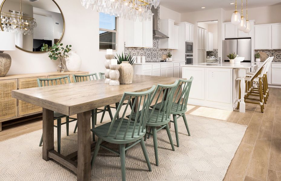 Furnished interior view inside a new home in Harvest - Enchantment Series, Queen Creek (Image 3).