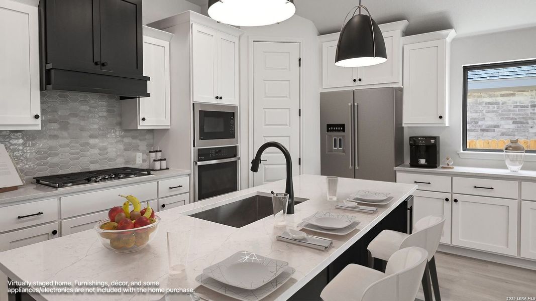 Furnished interior view inside a new home in Meadows of Mill Creek, Seguin (Image 11).
