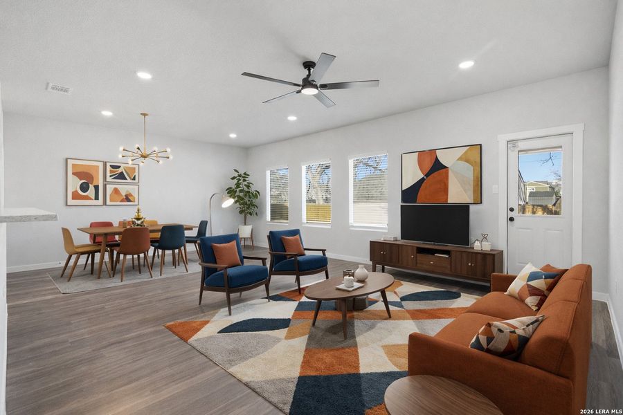 Furnished interior view inside a new home in , San Antonio (Image 5).