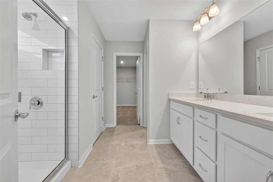 Furnished interior in a model home at Hamilton Place in Cartersville (Image 21).