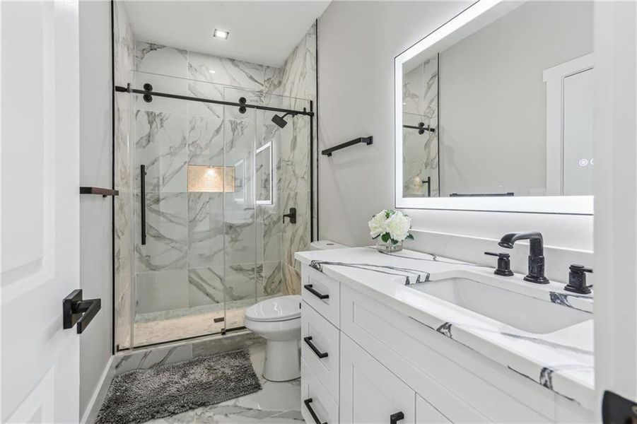 Furnished interior view inside a new home in , Atlanta (Image 11). Furnished interior view inside a new home in , Atlanta (Image 11).