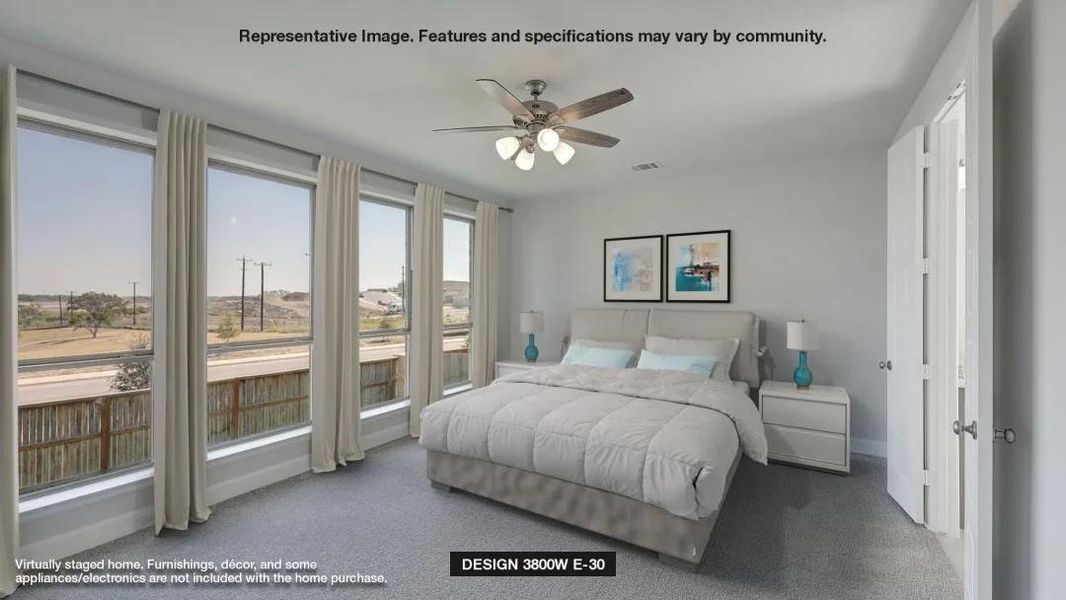 Furnished interior view inside a new home in Valencia 60', Manvel (Image 5). Furnished interior view inside a new home in Valencia 60', Manvel (Image 5).