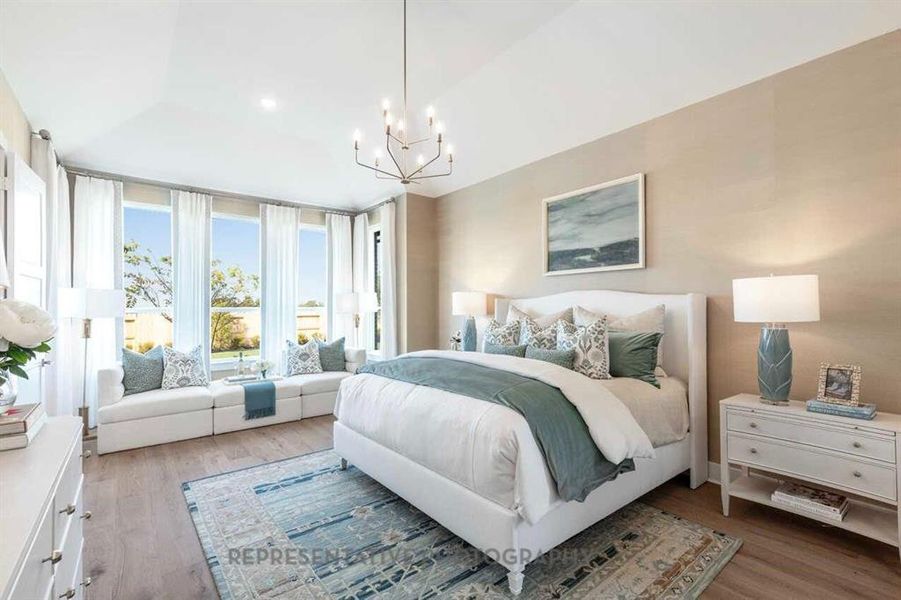 Furnished interior view inside a new home in Star Trail, Prosper (Image 23).