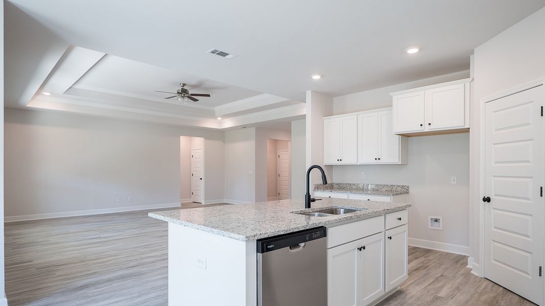 Furnished interior view inside a new home in Pine Dove Estates, Tallahassee (Image 14). Furnished interior view inside a new home in Pine Dove Estates, Tallahassee (Image 14).