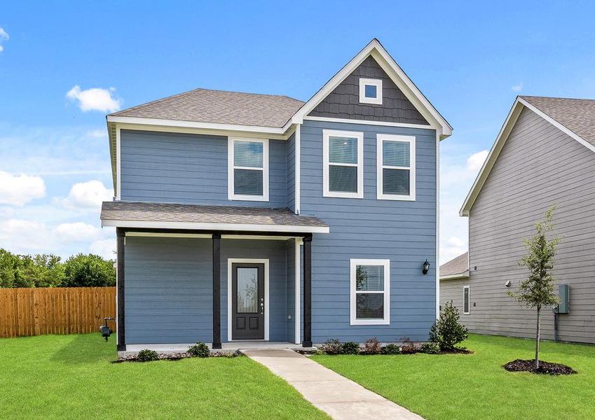 The Dogwood is a beautiful two-story siding home.