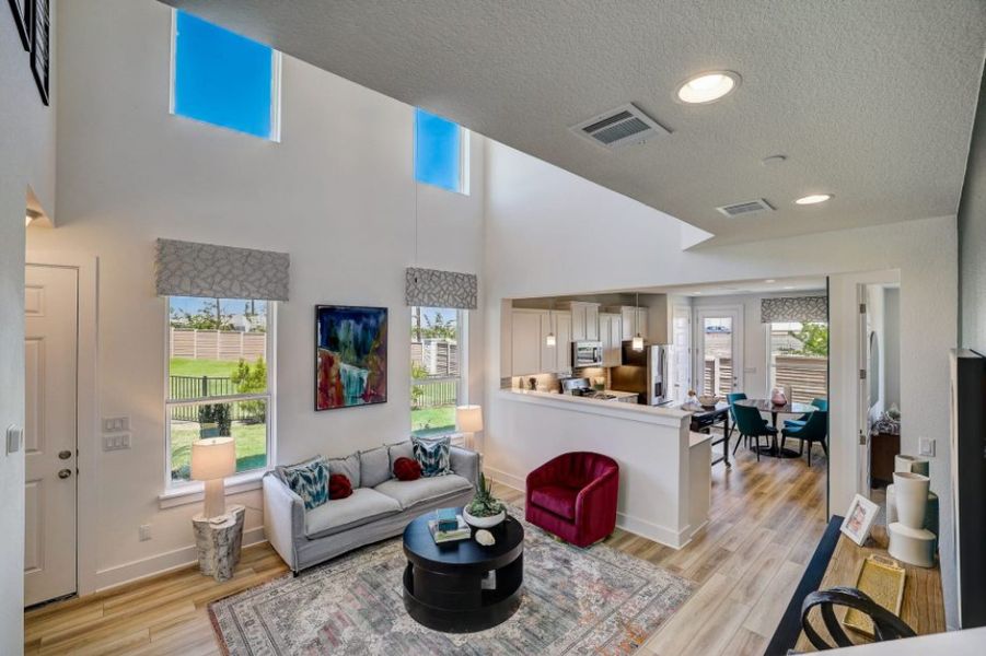 Representative furnished interior of a home built from the Pecos by Pacesetter Homes in Avery Centre, Round Rock (Image 37).