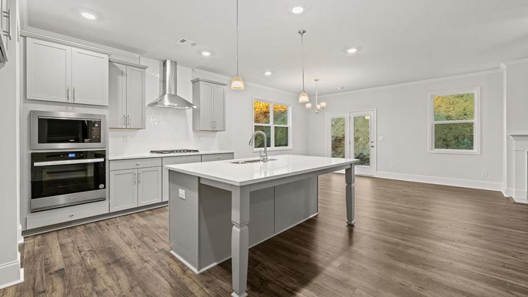 Furnished interior view inside a new home in Butner Estates, South Fulton (Image 8).