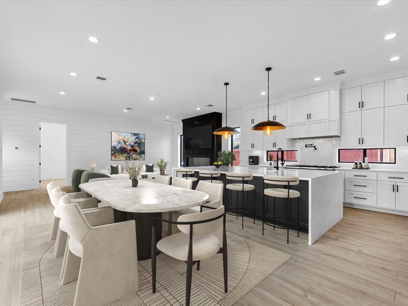 Furnished interior view inside a new home in , Houston (Image 27).