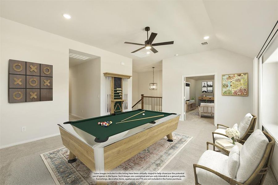 Furnished interior view inside a new home in The Oasis at North Grove 75-80, Waxahachie (Image 6). Furnished interior view inside a new home in The Oasis at North Grove 75-80, Waxahachie (Image 6).