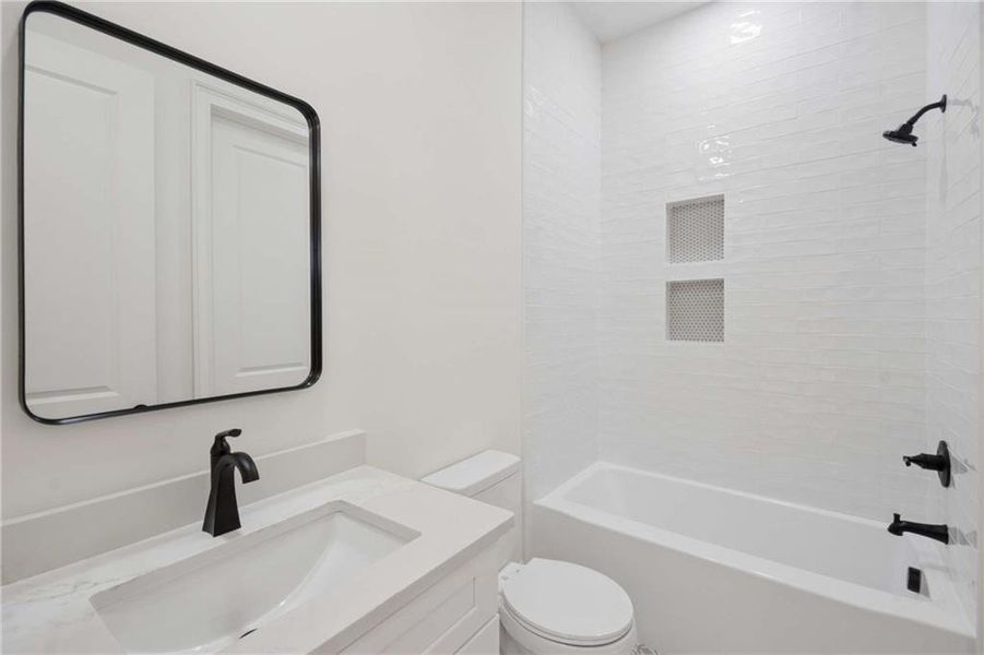 Furnished interior view inside a new home in , Atlanta (Image 11). Furnished interior view inside a new home in , Atlanta (Image 11).