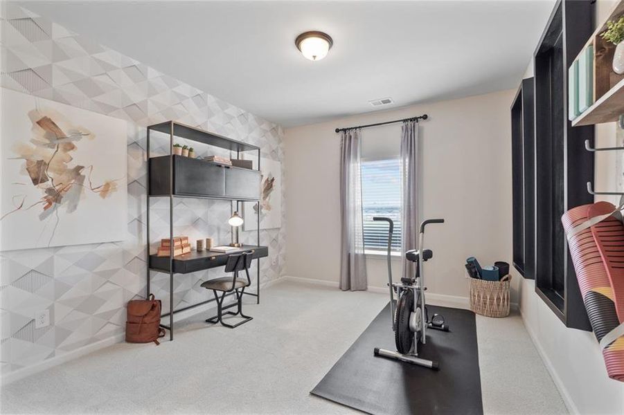 Furnished interior view inside a new home in Trinity Station, Auburn (Image 22).