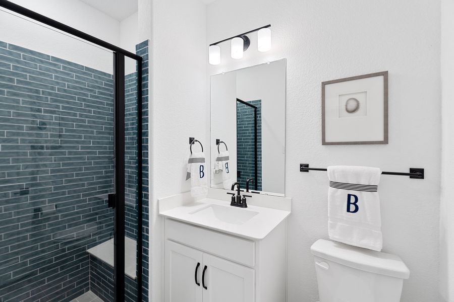 Furnished interior view inside a new home in Valencia on the Lake, Little Elm (Image 10).