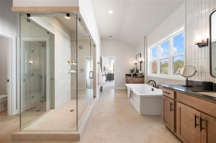 Furnished interior view inside a new home in Ponderosa Farms Manor, Gainesville (Image 16).