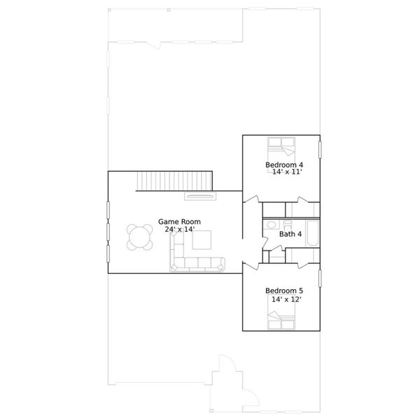 2D floor plan layout of this home in The Grand Prairie, Hockley, TX (Image 2). 2D floor plan layout of this home in The Grand Prairie, Hockley, TX (Image 2).