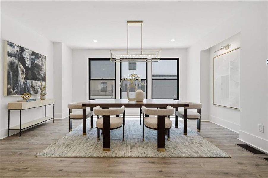 Furnished interior view inside a new home in , Roswell (Image 15).