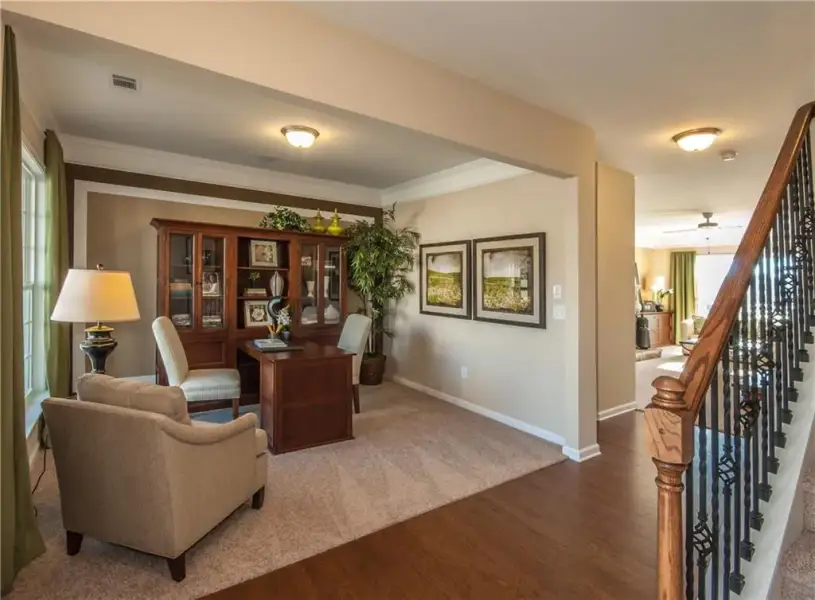 Furnished interior view inside a new home in Sierra Creek, Hoschton (Image 6).