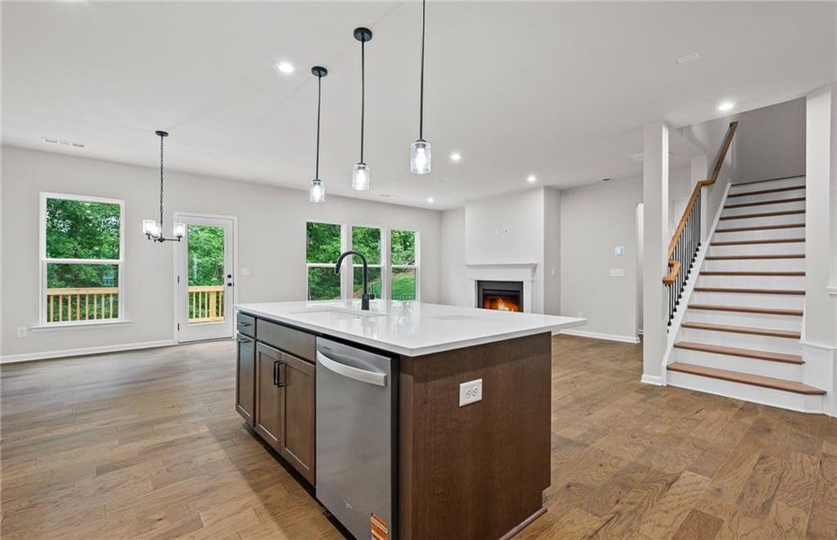Furnished interior view inside a new home in Reunion, Hoschton (Image 9).