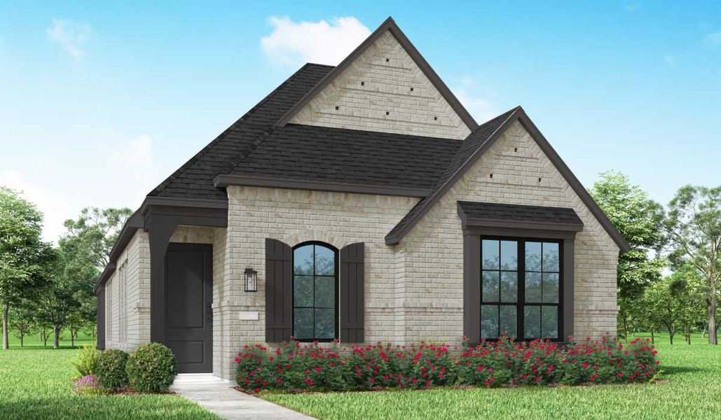 Representative exterior photo of a completed home built from the Dawson Plan by Highland Homes in Mosaic: 40ft. lots, Celina, TX (Image 23). Representative exterior photo of a completed home built from the Dawson Plan by Highland Homes in Mosaic: 40ft. lots, Celina, TX (Image 23).