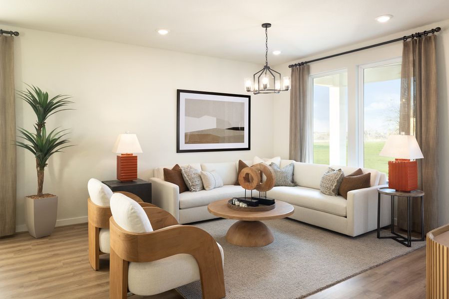 Furnished interior view inside a new home in Willowbrook, New Braunfels (Image 5). Furnished interior view inside a new home in Willowbrook, New Braunfels (Image 5).