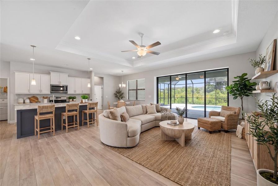 Furnished interior view inside a new home in , North Port (Image 8). Furnished interior view inside a new home in , North Port (Image 8).