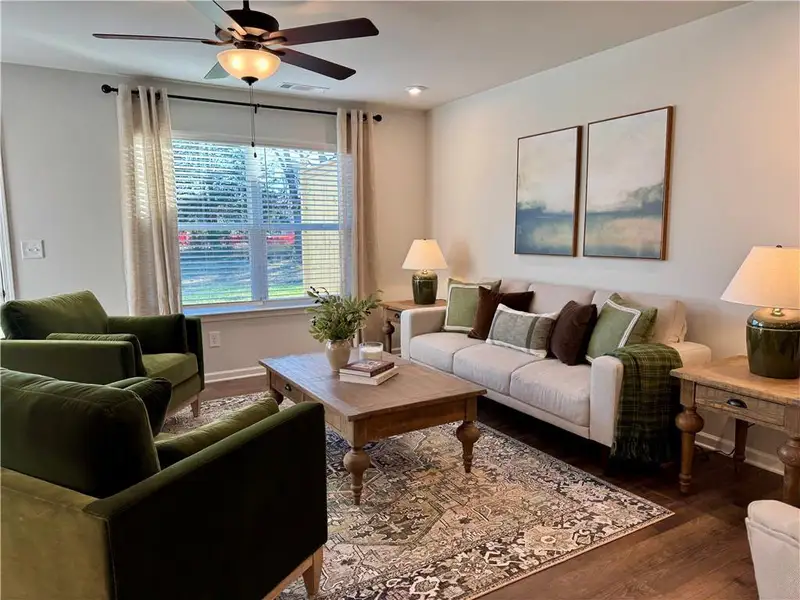 Furnished interior view inside a new home in Silver Leaf, Dawsonville (Image 6).